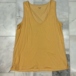 NWT Madewell Dark Yellow Tank Top, Size Small